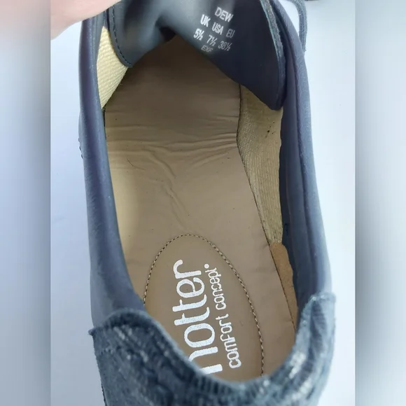 Hotter Dew Blue Gray Laceup Sneakers, size 7.5 US - Picture 4 of 8